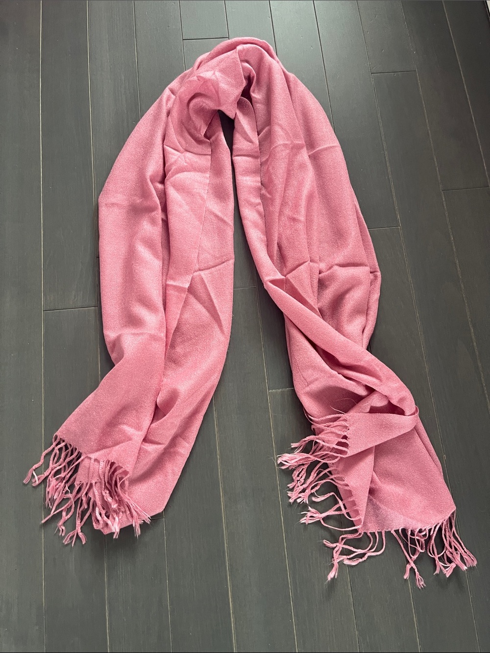 Pink Women's Fringe Scarf or shall - Lightweight Fashion Accessory